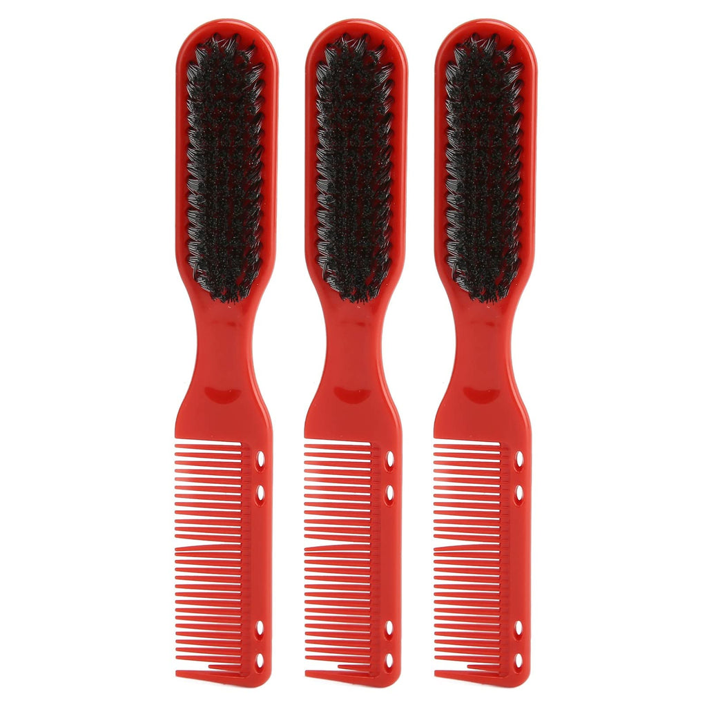 3-Piece Double-Ended Men's Hair & Beard Styling Brush Set – Multifunctional Haircut & Grooming Brushes