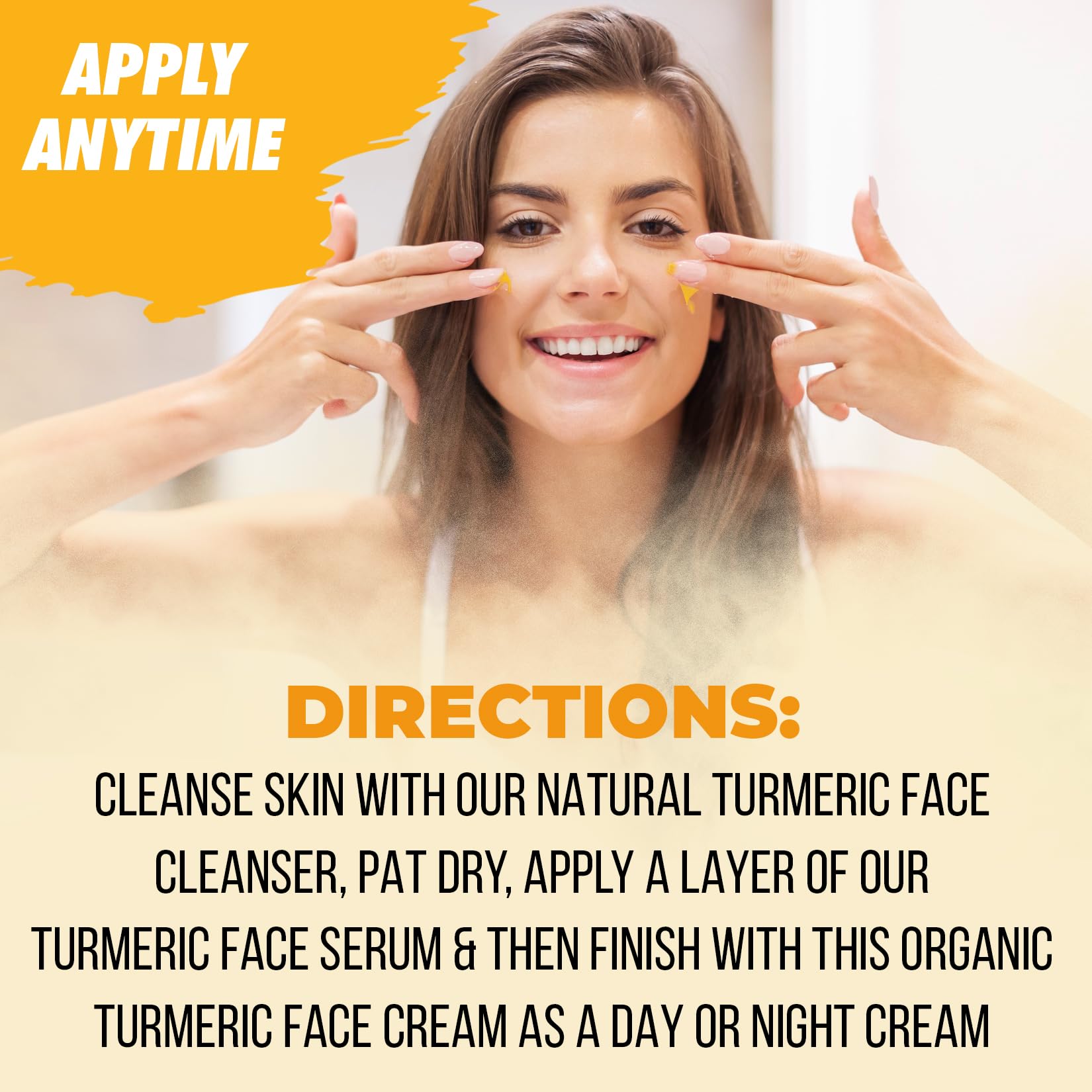 Turmeric Cream for Skin Brightening - All Natural Face & Body Turmeric Skin Lotion - Turmeric Cleanses Skin, Fights Acne, Evens Tone, Marks, Sun Damage, & Age Spots - Pure Turmeric Cream (Large)