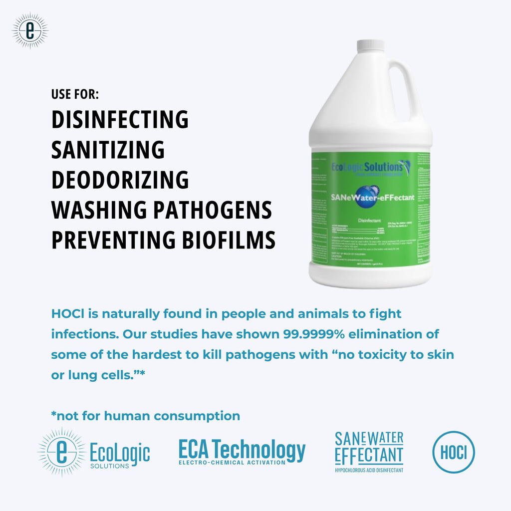 Ecologic Solutions Inc. SANeWater-eFFectant: Non-Toxic Hypochlorous acid (HOCl)