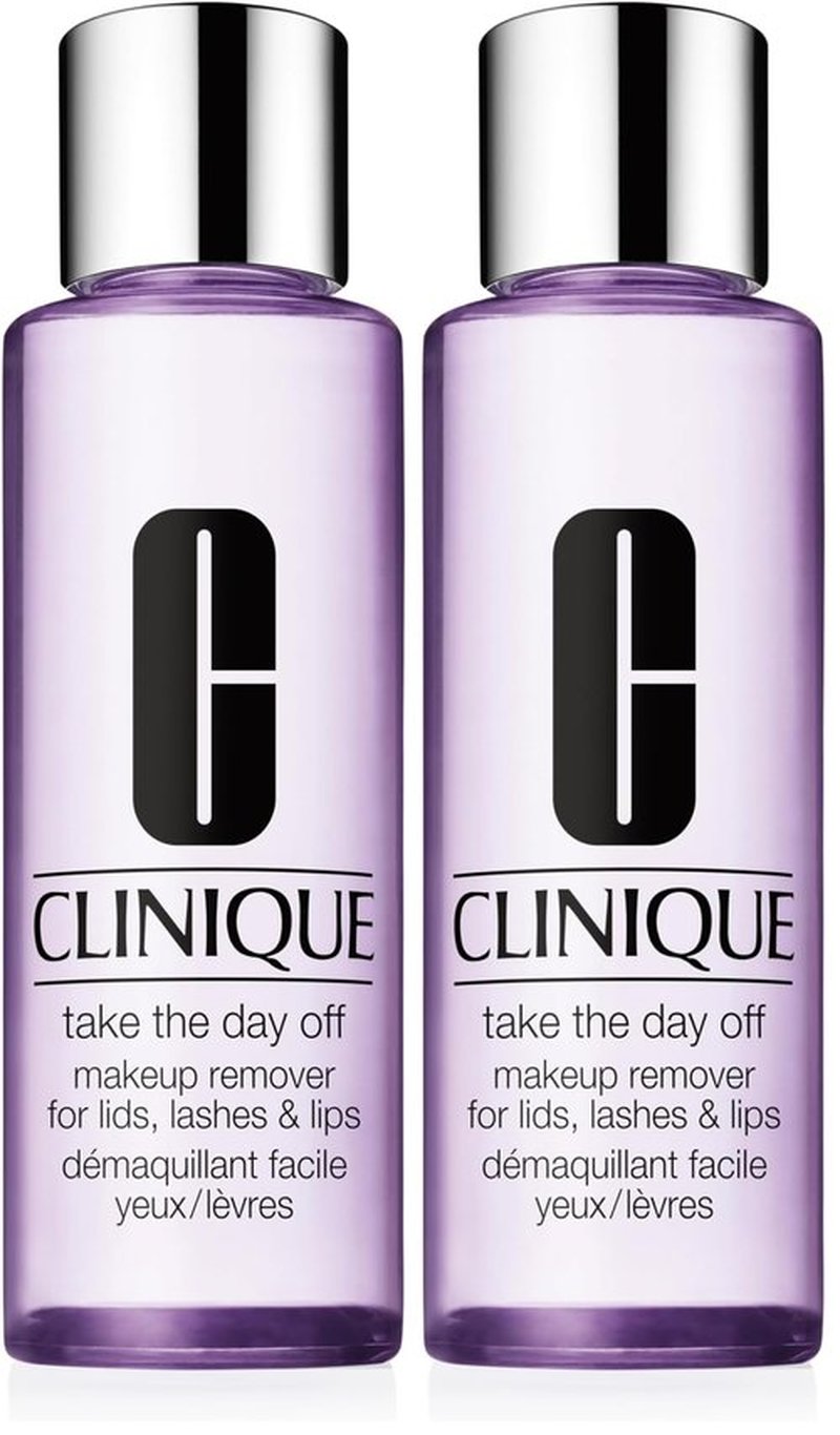 Clinique Take The Day Off Liquid Makeup Remover For Lids,Lashes,+ Lips | Eye Makeup Remover | Oil Free + Non-Irritating-| For All Skin Types,6.7 Fl Oz,(Pack of 2)