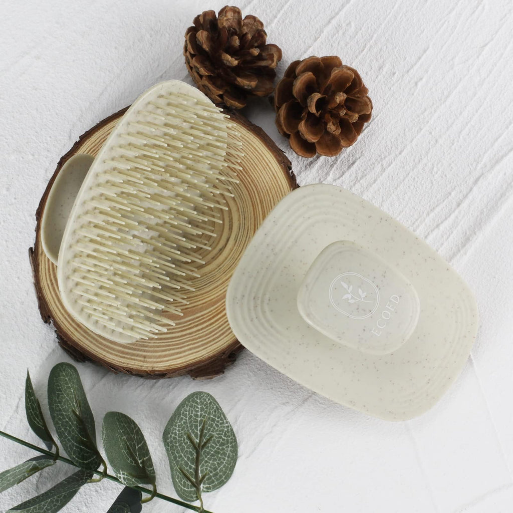 Scalp Massager Shampoo Brush, Scalp Scrubber for Short, Medium Hair,Natural