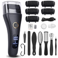 Electric Foot File Callus Remover for Feet - 6pcs Larger Grinding Head&3Speed, Pedicure Kit Foot Scrubber Deadskin Callus Remover, Foot Care Kit Pedicure Tools for Dead Skin Callus Hardskin Dry Cracks