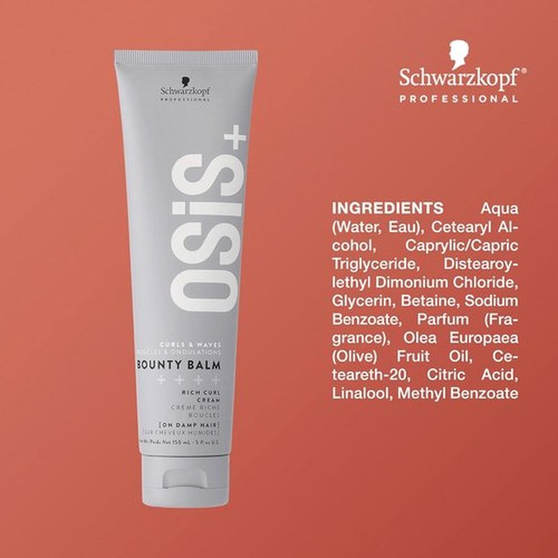 OSiS+ Bounty Balm - Frizz Control Curl Cream for Natural Texture & Definition