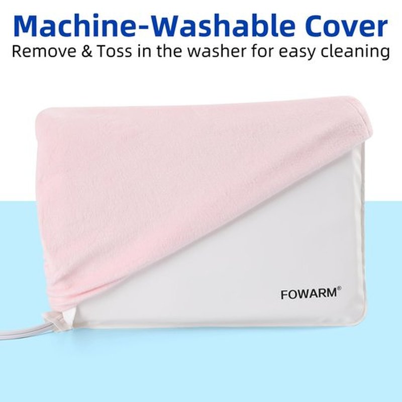 FOWARM Electric Hand Warmer, Heated Beauty Mitts, 3-Temp Levels & Timer, Digital Display, 7x10 Heated Glove for Arthritis Hand Deep Moisturizing, Heating Pad for Hands, Spa & Home Use