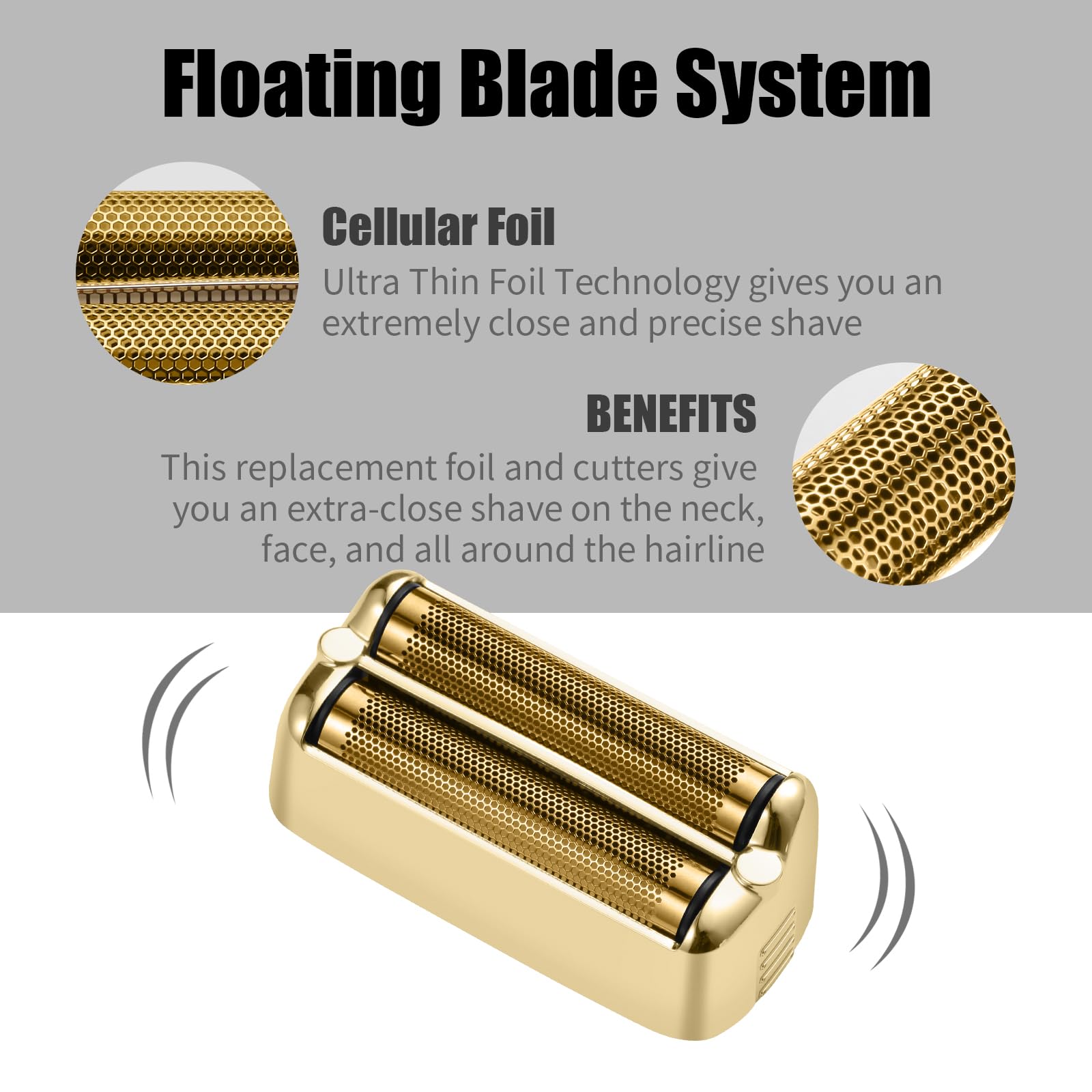 Shaver Replacement Foil Compatible with BaBylissPRO FXONE Double Foil
