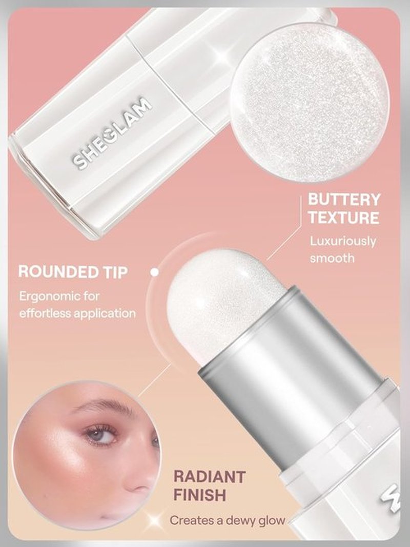 SheGlam Buttery Bling Highlighter Stick - Creamy Gold Makeup for Radiant Face