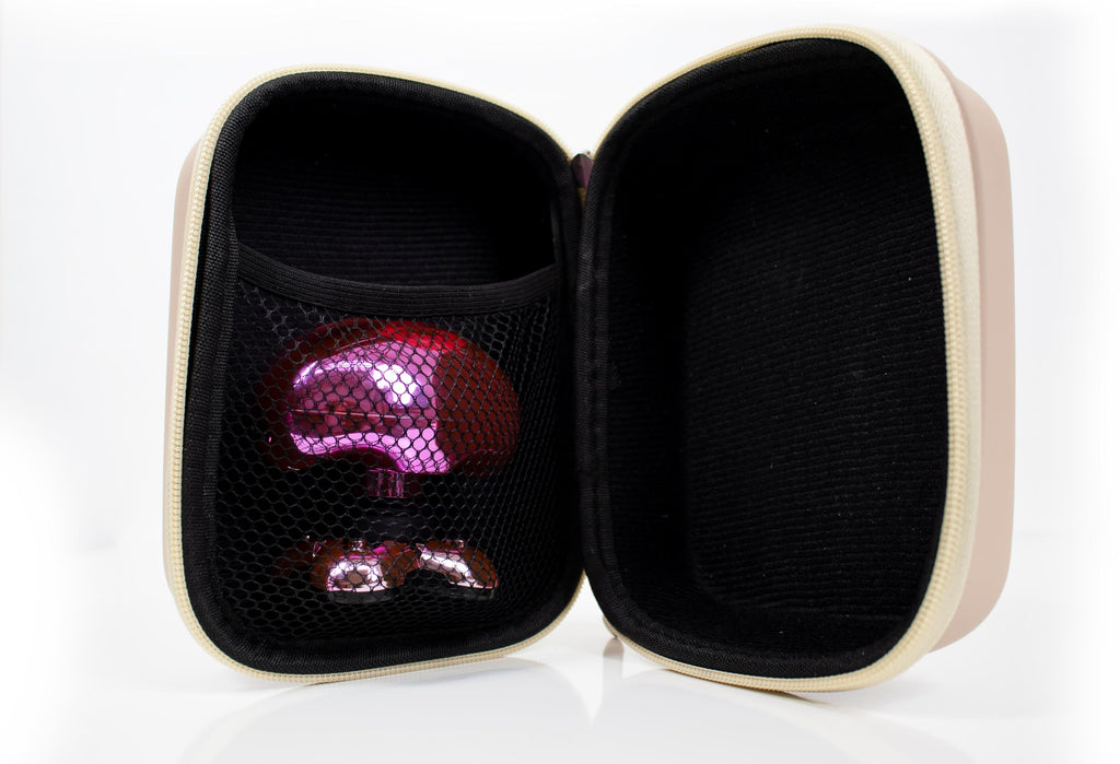 Skull Shaver Travel Case - Case for Electric Shaver - Protective Storage Case - Lightweight & Ideal for Travel - Compatible with All Models - Beige