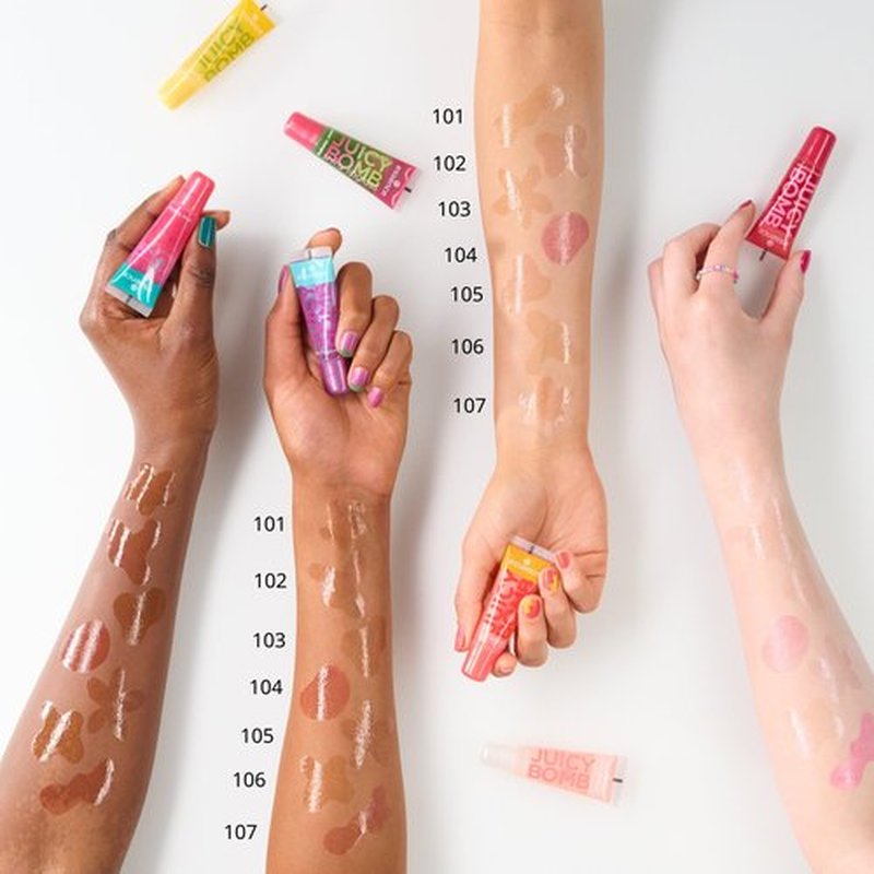 Essence Juicy Bomb Shiny Lipgloss, Color n°101 - Lovely Litchi - made in Italy [italian import]
