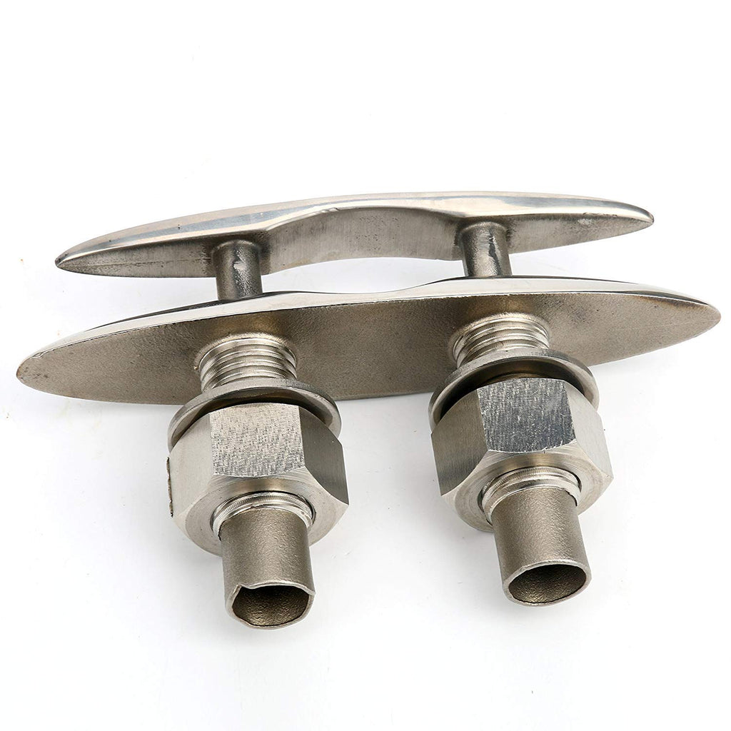 Amarine Made 2 Pack Stainless Steel 316 Pull Up Cleat - 6-1/2" -M0098S (2)