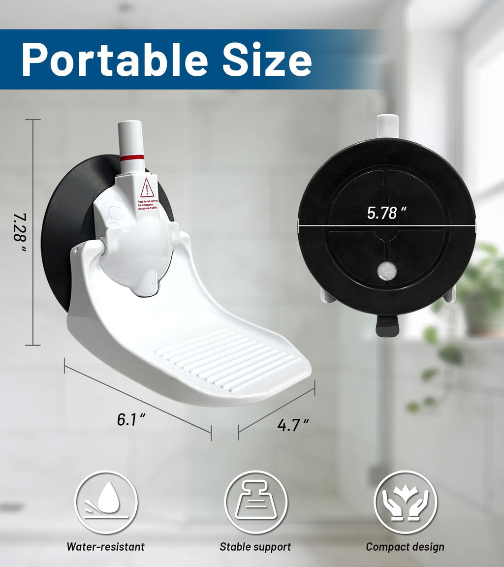 Shower Foot Rest for Shaving Legs, Anti-Slip Suction Cup Bathroom Step