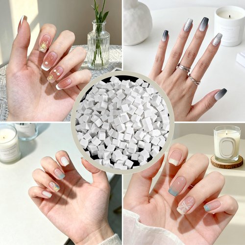 400 PCS Mini Nail Sponges Nail Art Sponge for Gradient Nails Design Square Nails Sponge Applicators for Professional Salon and Home Use