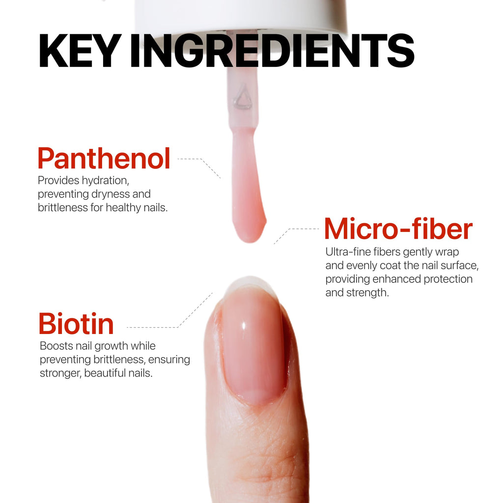UUUUU. Magical Nail Solution | All-in-One Nail Care – Strengthener & Hardener & Primer with Biotin & Collagen – Quick-Drying & Odorless for Healthy Nails | Strengthen Weak & Thin Nails