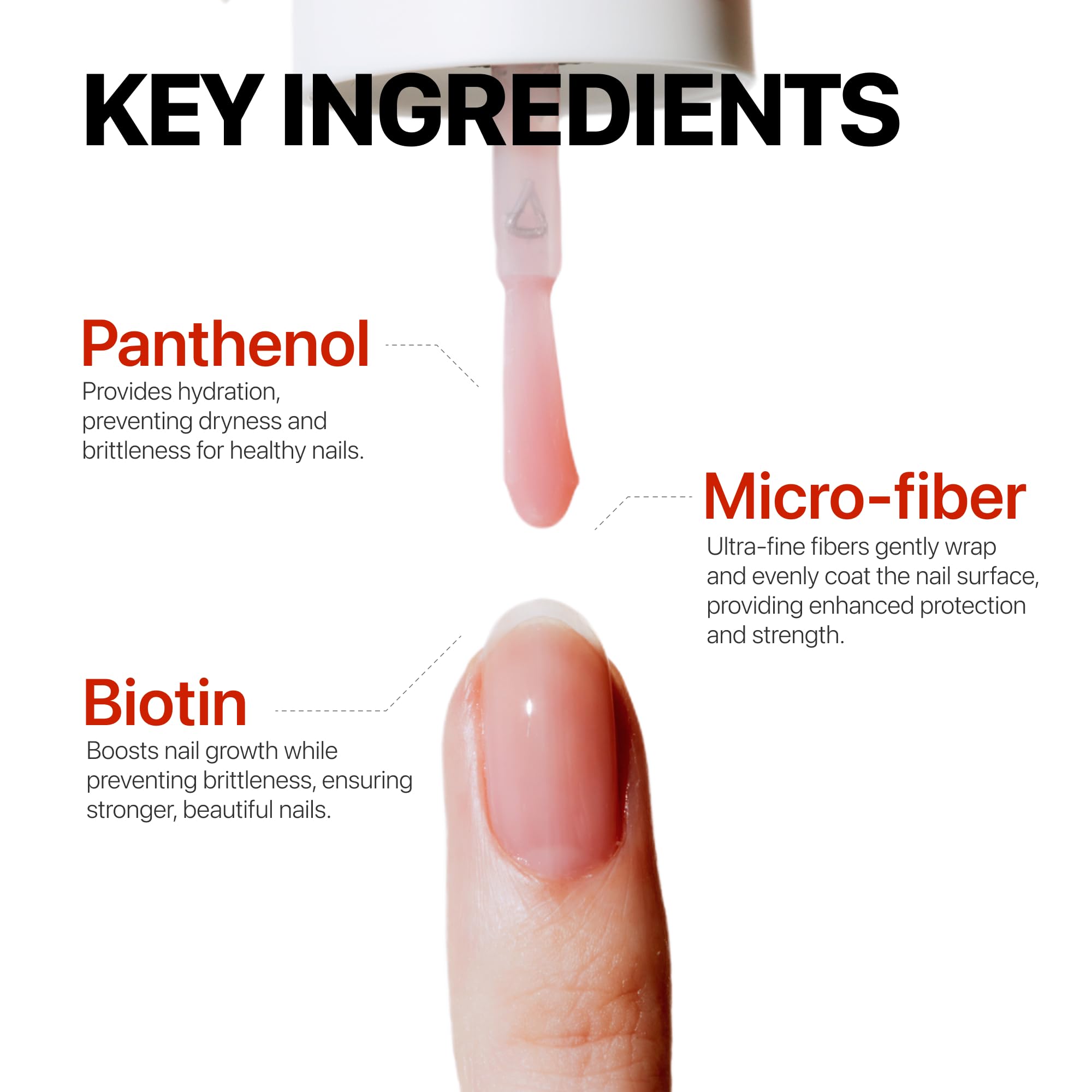 UUUUU. Magical Nail Solution | All-in-One Nail Care – Strengthener & Hardener & Primer with Biotin & Collagen – Quick-Drying & Odorless for Healthy Nails | Strengthen Weak & Thin Nails