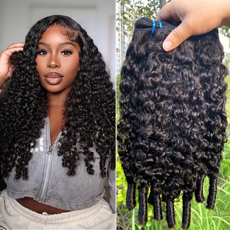 PerisModa Burmese Curly Bundles Human Hair 100% Unprocessed 12A Brazilian Virgin Burmese Curly Hair Bundles 16 18 20 Inch 3 Bundles 3C4A Kinky Curly Weave Human Hair Extensions with Spiral Curly Ends