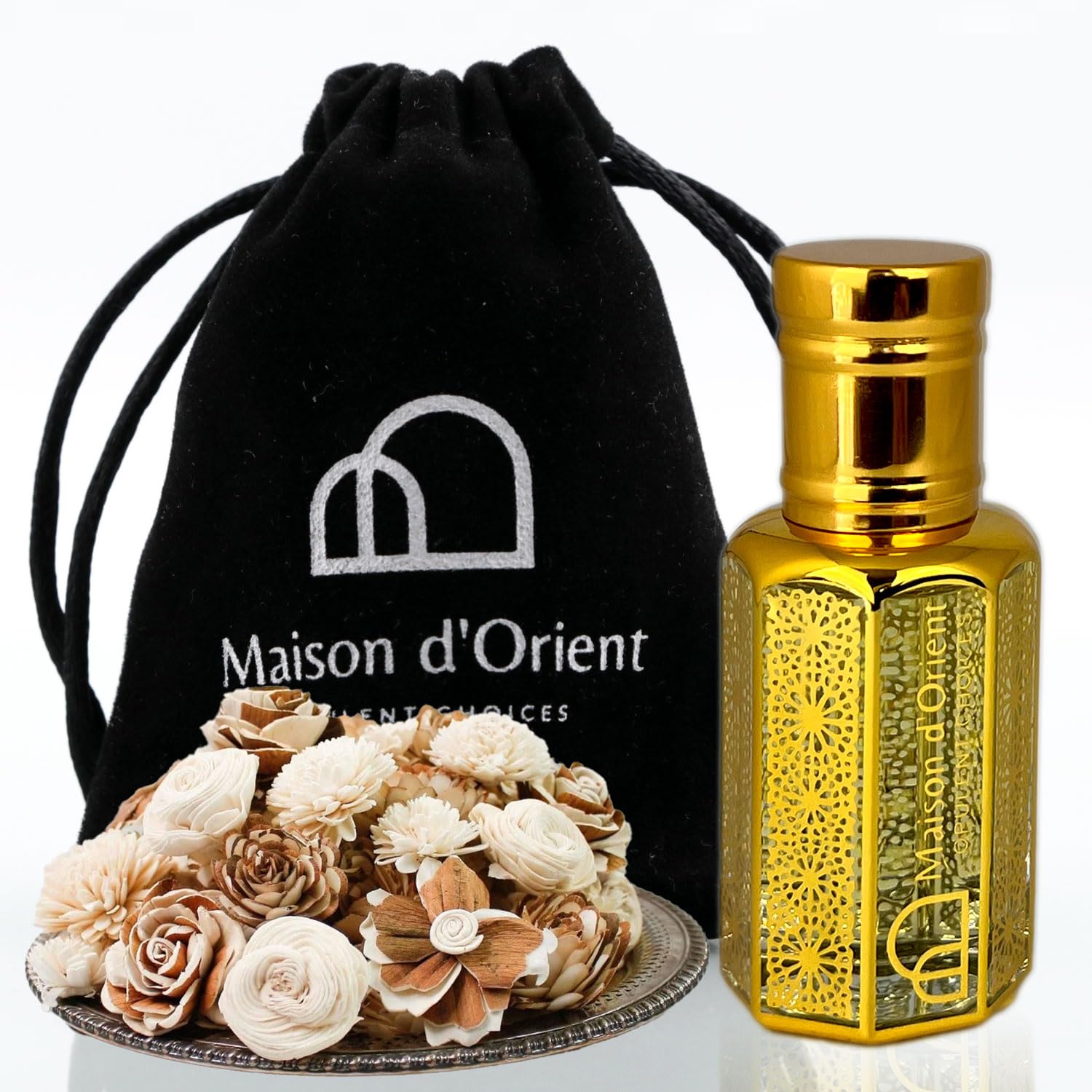 Eternal Grace Perfume Oil 12 mL – Graceful Floral Woody with Neroli Jasmine and Cedarwood. Alcohol Free Long Lasting Oil, Compliment Magnet