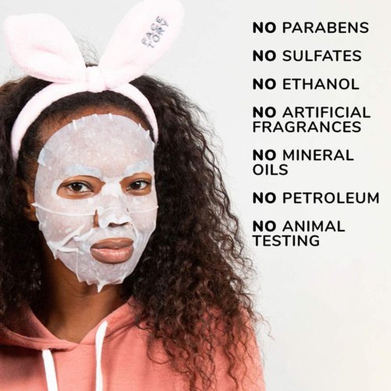 FACETORY K Beauty Face Mask Skin Care - Everyday CHARCOAL Detoxifying Sheet Mask | Plant-Based Charcoal Face Mask (5 Pack)