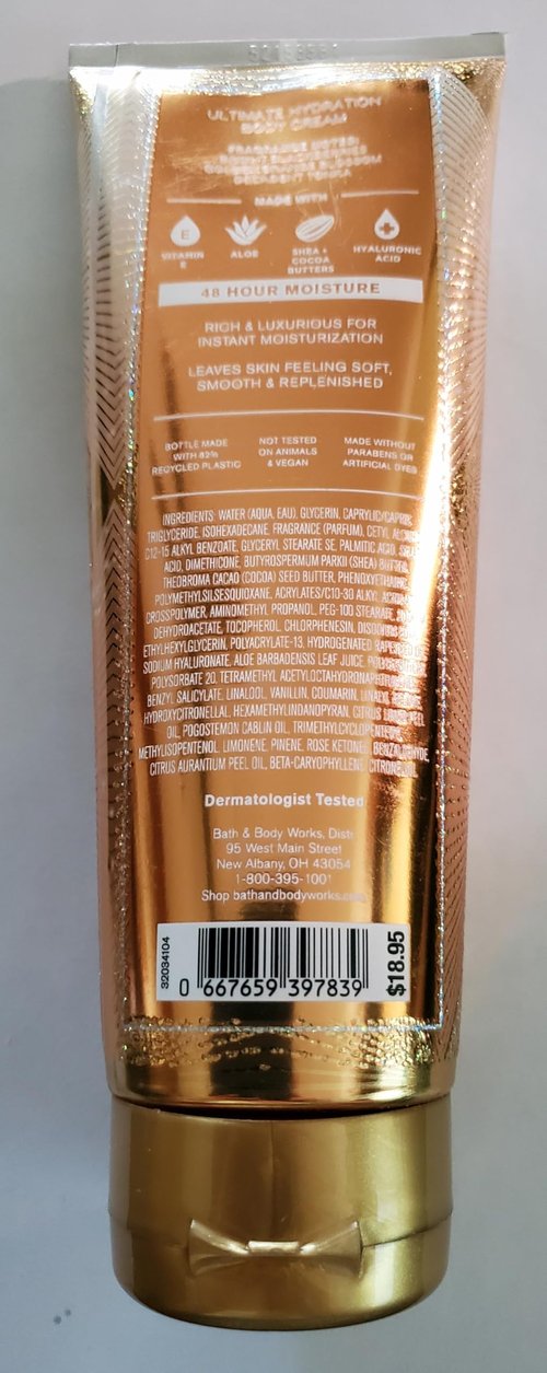 Bath & Body Works Touch of Gold Ultimate Hydration Body Cream 8 Ounces Pack of 2