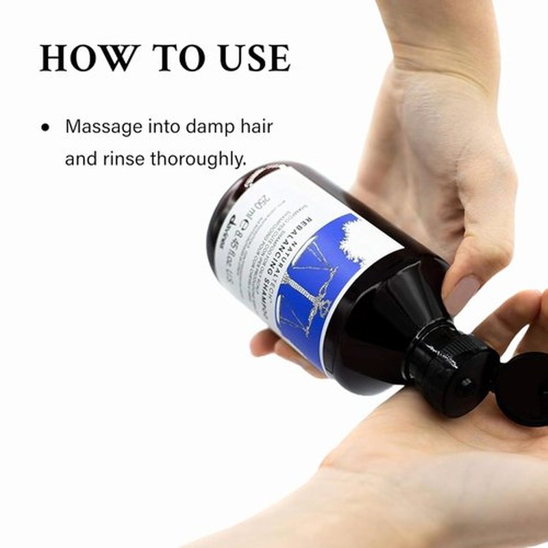 Davines Naturaltech Rebalancing Shampoo - Oil Control & Deep Cleansing for Oily Scalp - 8.45 Fl Oz