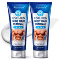 Hair Removal Cream for Men: Depilatory Cream for Intimate Areas and Pubic Area with Vitamin E - Hair Removal for Body Legs Chest Arms Underarms Bikini - Hair Remover - Fast Painless Soothing - 2 Pack