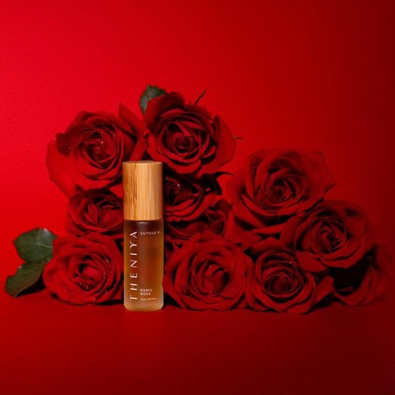 Regine Switzerland Cuticle Oil - Hydrating Vegan Formula with Jojoba & Vitamin E | 5mL Roll-On (Rose Fragrance)