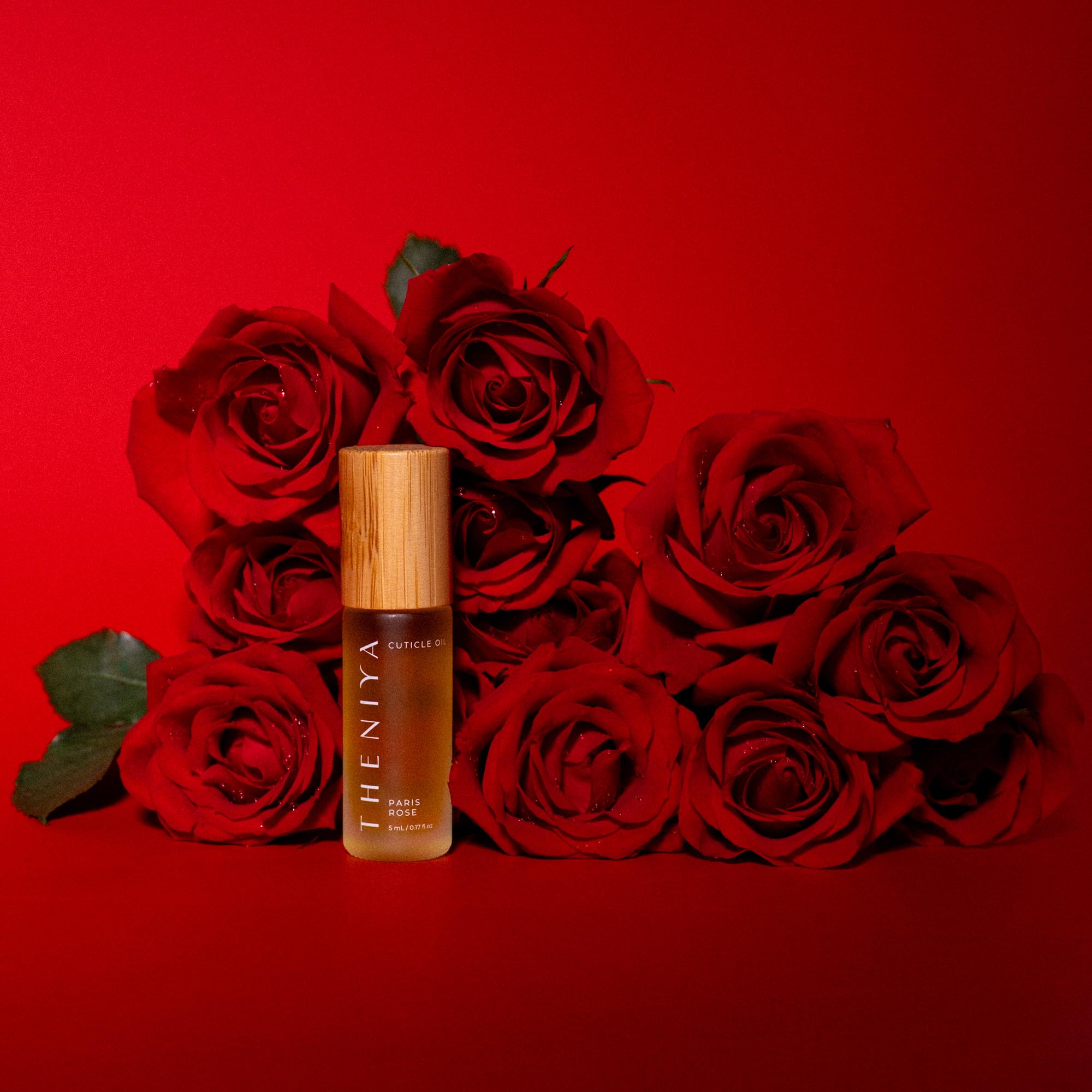 Organic Cuticle Oil Made in USA | Hydrating Roll-On Nail & Cuticle Oil with Jojoba Oil & Vitamin E | Vegan, Cruelty-Free | 5mL Travel Sized (Rose Fragrance)