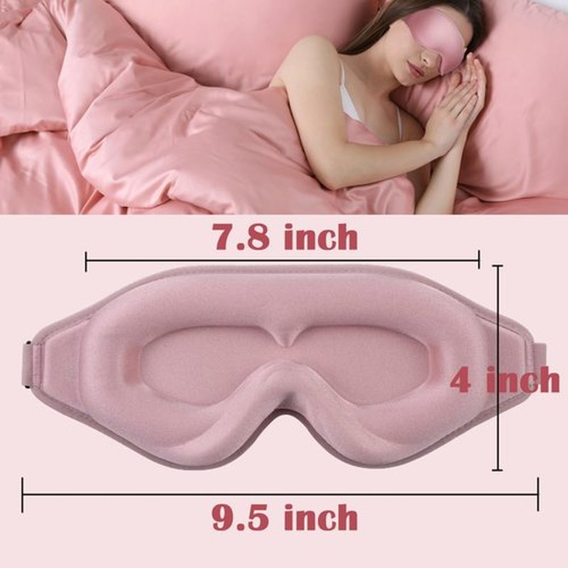 Sleep Mask for Women Eyelash Extension, Eye Mask for Lash Extensions No Pressure 3D Contoured Lash Extension Sleep Mask, Block Out Light Sleep Protector Eye Shade Cover for Travel Yoga Nap