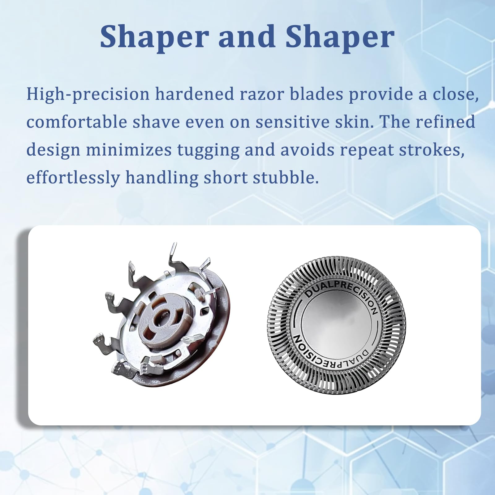 S3000 Replacement Razor Blade Compatible with Philips Norelco Aquatec Shavers,Razor Blades for S3000 Series S3206 S4303.9 Pcs