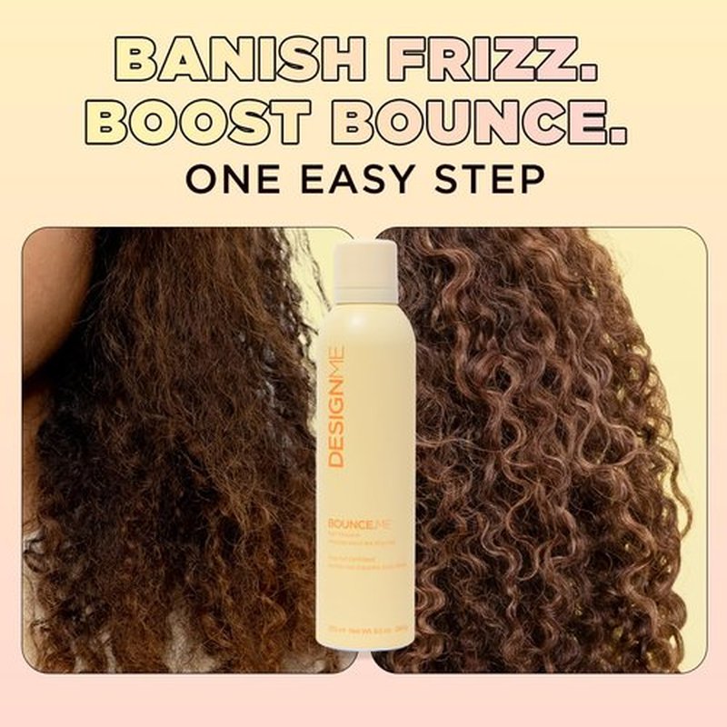 Design.Me BOUNCE.ME Curl Mousse - Lightweight Curl Defining Formula for Wavy & Curly Hair | Frizz Control & Humidity Resistant