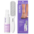 Baren Foot Callus Remover Kit |1-Min Spray & Peel |13 Naturally derived ingredients |Professional Level Gentle Removal of Dead Skin |Premium Grade Stainless Steel |3.3oz Callus Peeling Spray+Foot File