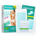 Body Wax Strips | Hair Removal Wax Kit for Women and Men - 42 Count Beeswax & Rosemary Waxing Kit for Legs & Bikini, Underarms, Facial, Eyebrows, Face (24 Body +12 Facial Strip +6 Oil Wipes)