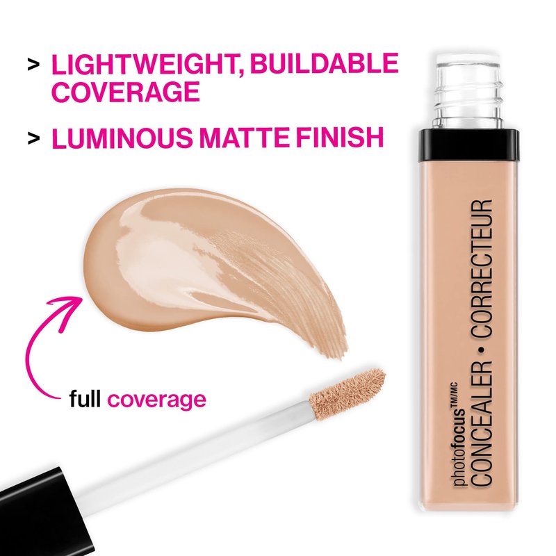 Wet n Wild Photo Focus Concealer Medium Peach,843B (Pack of 5)