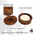 G.B.S GENTS Men’s Complete Shaving Kit - Wet Shave Set with Carbon Steel Razor, Leather Strop, Wooden Bowl, Vegan Brush, Leather Strop & Natural Soap