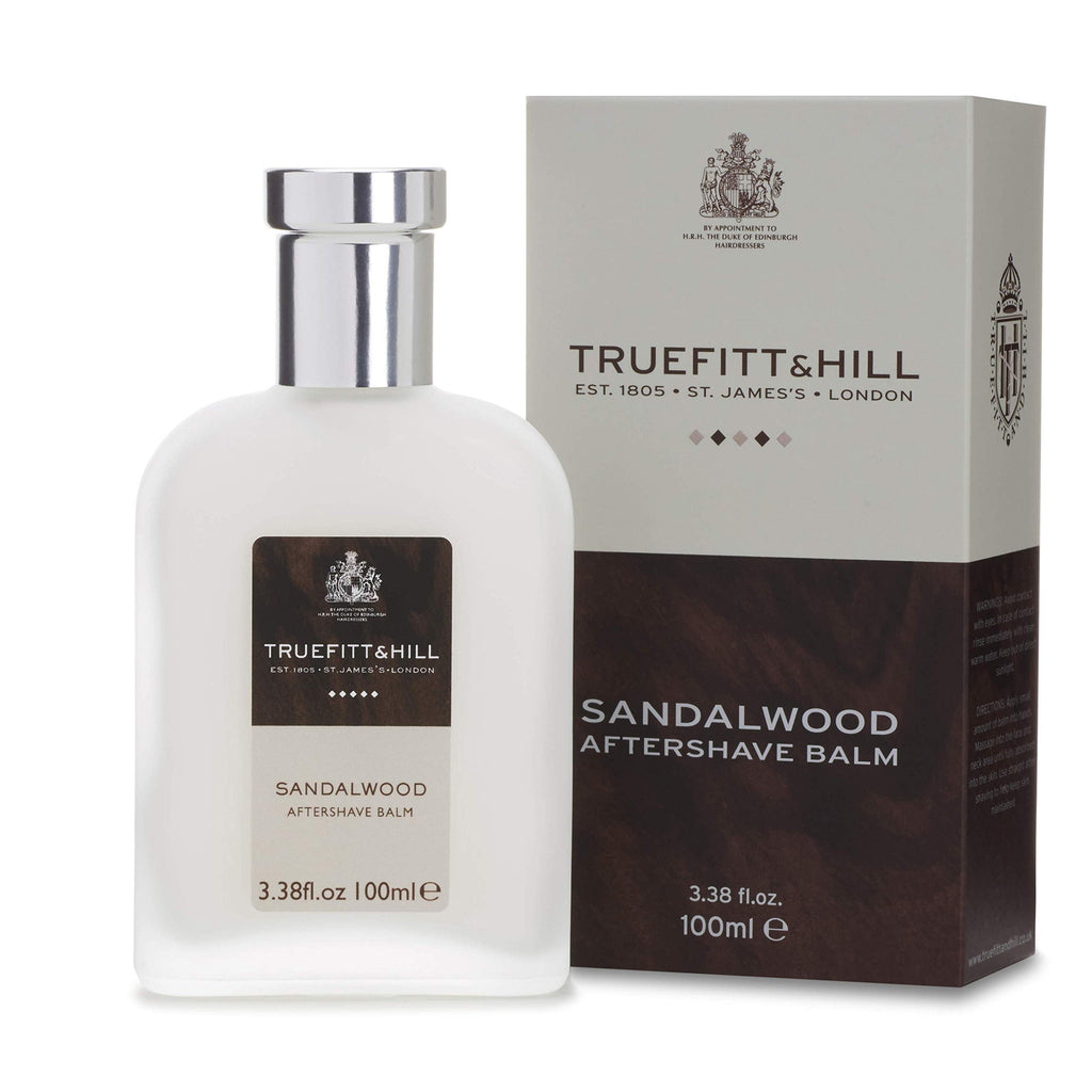 Truefitt & Hill Sandalwood After Shave Balm for Men, Fresh Classic scent, 3.38 oz.
