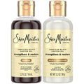 SheaMoisture Travel Essentials, Jamaican Black Castor Oil Strengthen & Restore Shampoo and Leave-in Conditioner Set, 3.2 Oz Each