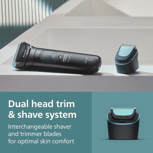 Philips Norelco Body Groomer - Waterproof Men's Full Body Trimmer with Travel Case & 2D Flexing Head, BG7490/50