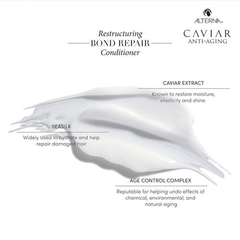 Alterna CAVIAR Anti-Aging Bond Repair Conditioner - Strengthens & Protects Brittle Hair | Sulfate-Free