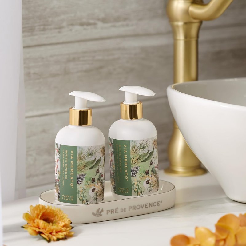 Via Mercato Body Lotion - Moisturizing Non-Greasy Formula | 8.4 Fl Oz White Spruce Scent