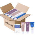 Travel Size Toiletries Set Bulk, Individually Wrapped 1 oz Mini Body Lotion Shampoo & Conditioner Body Wash 0.88 oz Bars Soap Toiletry Kit Guest Amenities for Hotel/Shelter/Homeless/Charity (40 Pack)