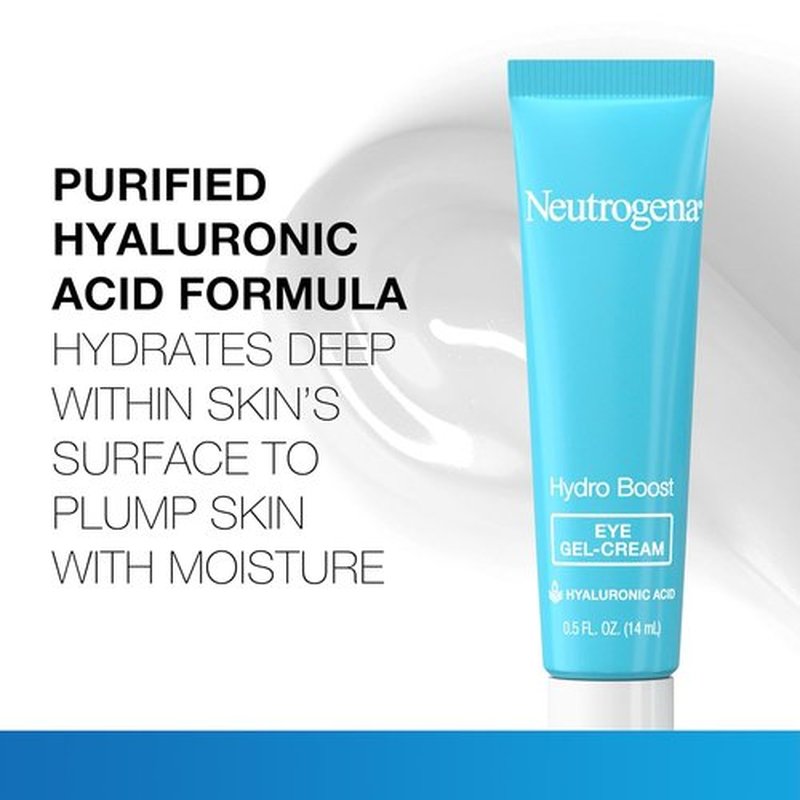 Neutrogena Hydro Boost Under Eye Cream - Hydrating Formula with Hyaluronic Acid | 0.5 oz, Fragrance-Free
