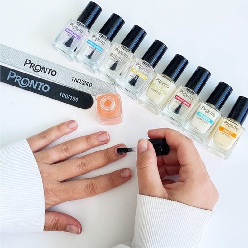Pronto Nail Strengthener and Base Coat with Iron – Nail Polish Hardener