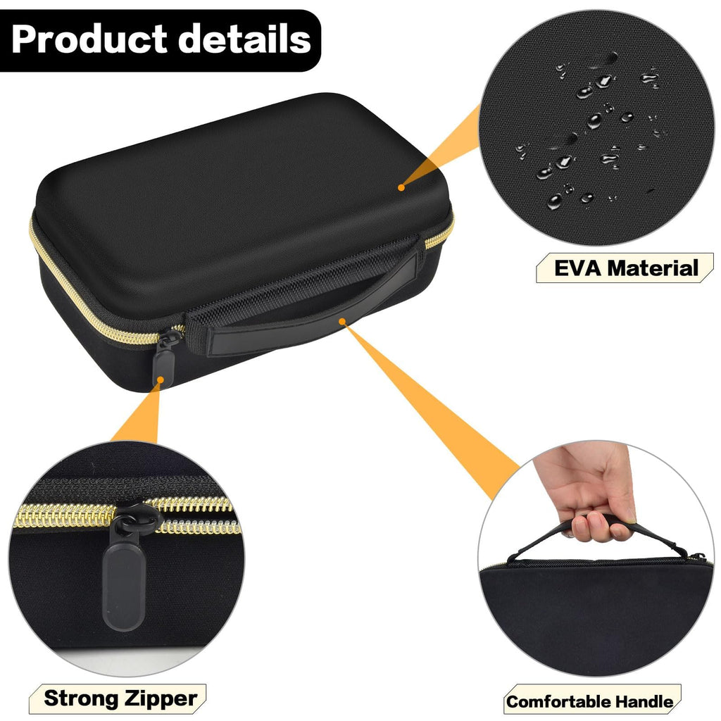 Case Compatible with Novah for Ufree for KIKIDO for GLAKER for FADEKING for GSKY for Romanda Professional Hair Clippers, Beard Trimmer Grooming Storage Holder for Hair Trimmers Set (Box Only)-Black