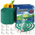 Natural Essential Oil Scented Coils - Outdoor Use Reaches Up to 10 feet - Each Burns for 5-7 Hours (20 coils & 8 Coil Stands) for Patio Backyard