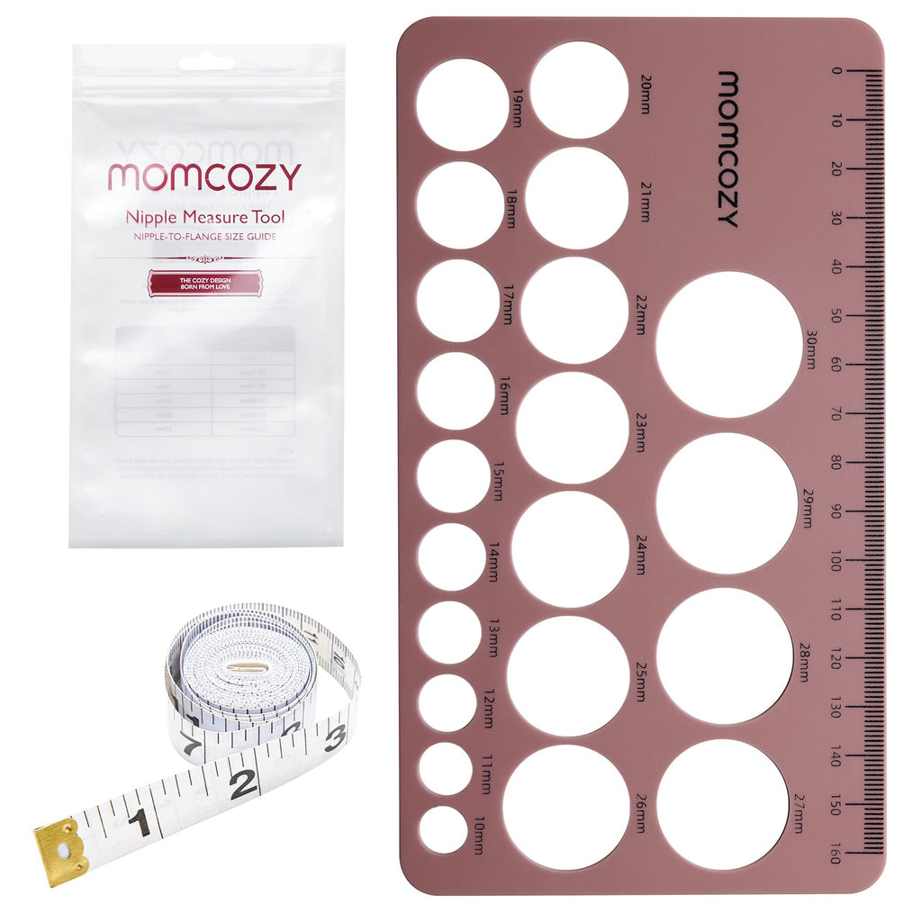 Momcozy Nipple Ruler, Silicone Flange Sizing Tool for Breast Pump Fitting