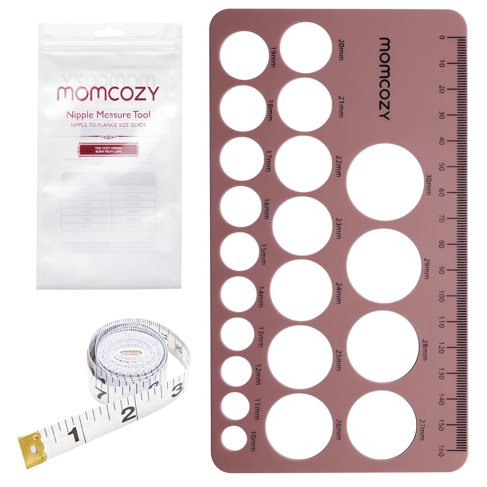 Momcozy Nipple Ruler, Silicone Flange Sizing Tool for Breast Pump Fitting