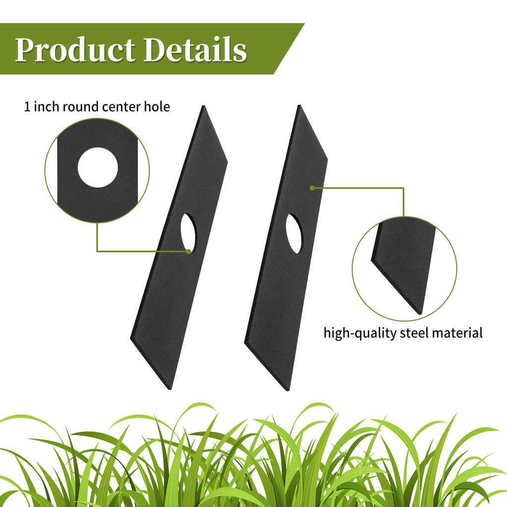 2 Pack 613223 Edger Blades Compatible with S tihl Ryobi Echo Craftsman Troy-Bilt Edgers 7-1/2" Replacement Blades for String Trimmer Edger Attachment, Replace 720237001, 791-613223B, 4133-713-4102