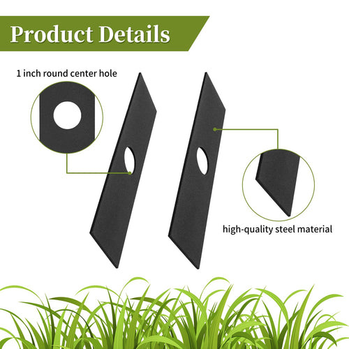 2 Pack 613223 Edger Blades Compatible with S tihl Ryobi Echo Craftsman Troy-Bilt Edgers 7-1/2" Replacement Blades for String Trimmer Edger Attachment, Replace 720237001, 791-613223B, 4133-713-4102