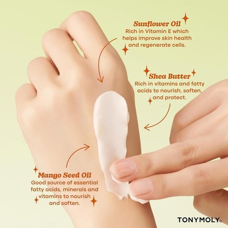 TONYMOLY Mango Hand Butter - Nourishing Moisturizer for Soft Skin | 1.5 Fl Oz