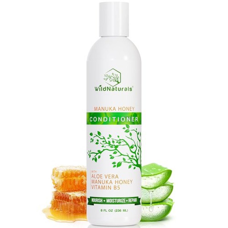 Skiennix Natural Hydrating Conditioner - Sulfate-Free Dandruff Relief with Aloe Vera & Manuka Honey | Ideal for Oily & Curly Hair