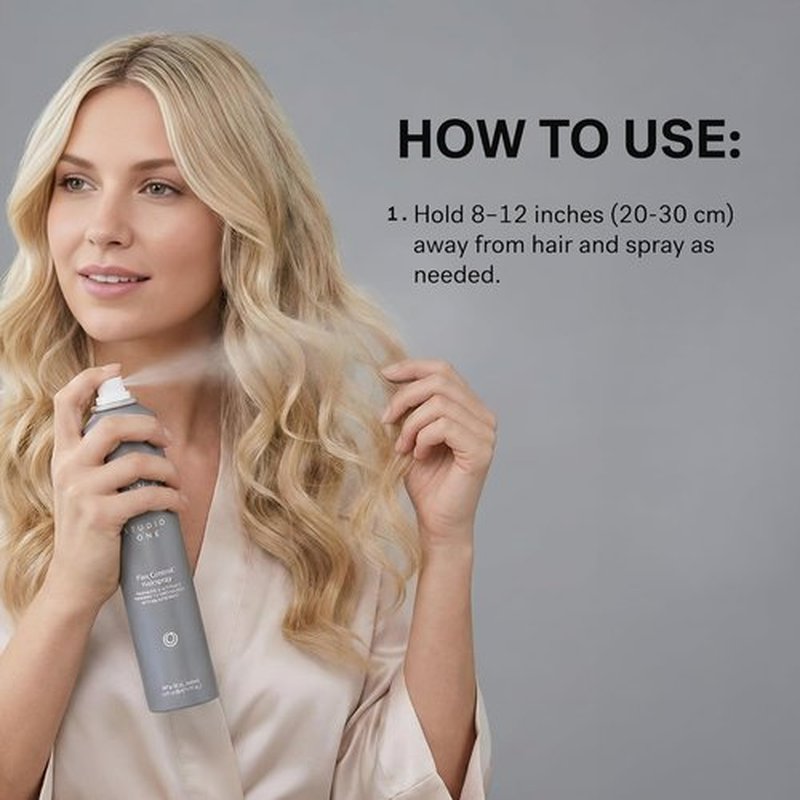 MONAT Studio One™ Flex Control Hairspray - Buildable Light to Medium Hold - Infused with REJUVENIQE® - Ideal for Colored Hair