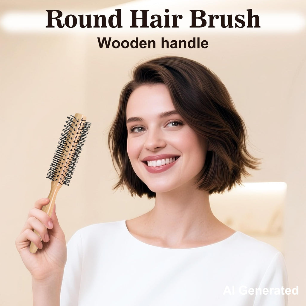 SUNBIRD Round Hair Brush for Short Hair, RPM 12 Row
